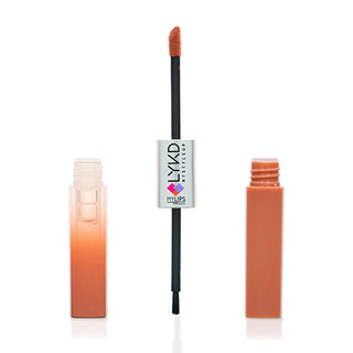 LYKD Double Sided Lipstick & Gloss 213 Peach Nude - Long Lasting, Non-Smudging, High Pigmentation Lip Color LYKD Double Sided Lipstick & Gloss - Long Lasting & Non-Smudging double sided lipstick and gloss, long lasting lip color, non smudging lipstick, high pigmentation lip gloss, peach nude lipstick, beauty products, makeup essentials, lip care, cosmetics, durable lip color, convenient lip products, vibrant lip shades