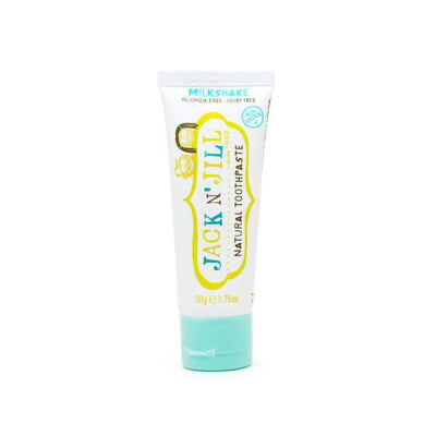 Jack and Jill Natural Milkshake Toothpaste for Kids - Fluoride Free, Xylitol, Organic - Safe & Fun Oral Care