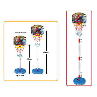 Dede Oyuncak Spiderman Kids Basketball Hoop Set - Adjustable Height, Safe & Fun Indoor/Outdoor Game for Children Spiderman Kids Basketball Set - Adjustable Height, Fun for Kids Spiderman basket set, kids basketball hoop, adjustable height basketball toy, children's basketball set, Spiderman toy, indoor basketball hoop, outdoor basketball game for kids, basketball set, kids basketball, adjustable basketball hoop, Spiderman, toy, sports, active play, outdoor toys, indoor toys, gifts for kids, birthday gift, S