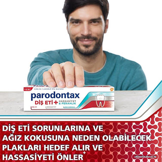 Parodontax Whitening Toothpaste for Sensitive Teeth and Gums - Anti-Plaque, Fluoride, 2.54 fl oz Parodontax Whitening Toothpaste for Sensitive Teeth whitening toothpaste, sensitive teeth toothpaste, anti-plaque toothpaste, fluoride toothpaste, gum health toothpaste, Parodontax toothpaste, oral care, dental hygiene, teeth whitening, sensitive gums, plaque control, fresh breath, Pro-neutro technology, salt-free toothpaste