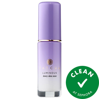 Tatcha Mini Luminous Dewy Skin Mist 2-in-1 Hydrator & Finishing Spray - Hydrating Facial Mist for Dewy Glow, Anti-Aging 