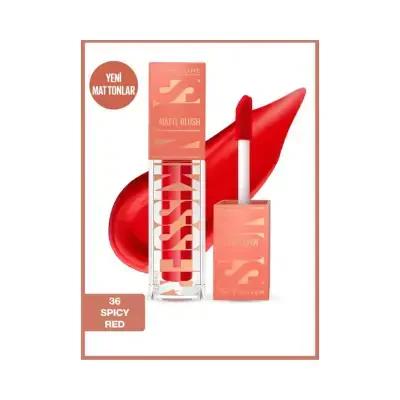 Maybelline New York Sunkisser Spicy Red Liquid Matte Blush: Long Lasting, Highly Pigmented, Warm Toned, & Natural Matte 