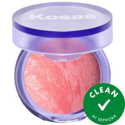 Blush is Life Talc-Free Baked Blush: Dimensional, Brightening, Hydrating with Hyaluronic Acid & Squalane - Vegan, Cruelt