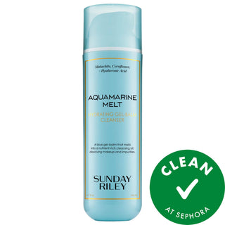 Aquamarine Melt: Hydrating Gel-Balm Cleanser - Vegan, Cruelty-Free, Deeply Hydrating Hyaluronic Acid Face Wash for Dry, Dull Skin - Glass Skin Effect Aquamarine Melt: Hydrating Gel Cleanser for Dry Skin - Vegan hydrating gel balm cleanser, vegan cleanser, cruelty-free cleanser, dry skin cleanser, gentle face wash, hyaluronic acid cleanser, makeup removing cleanser, glass skin cleanser, cleanser, face wash, hydrating cleanser, moisturizing cleanser, vegan face wash, cruelty-free face wash, dry skin face wash