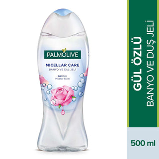 Palmolive Micellar Care Rose Extract Bath & Shower Gel - Gentle & Hydrating Skin Cleanser - 16.91 fl oz - Natural Ingredients, Dermatologically Tested Palmolive Micellar Rose Shower Gel: Gentle, Hydrating Cleanse Micellar shower gel, Rose extract body wash, Moisturizing bath gel, Natural ingredient shower gel, Gentle skin cleanser, Palmolive shower gel, Dermatologically tested body wash, Gül özlü duş jeli, Micellar Care shower gel, Hydrating body wash, shower gel, body wash, micellar water, rose extract, na