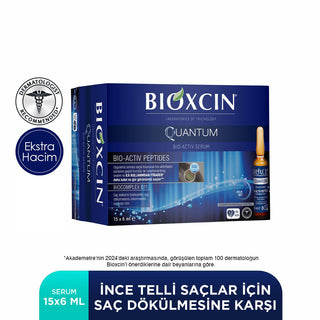 bioxcin quantum bio-activ serum packaging, bioxcin serum application, bioxcin serum ampoules Bioxcin Quantum Bio-Activ Serum - Intensive Hair Repair | 15 x 6 ml Bioxcin Quantum Serum - Bio-Activ Hair Treatment bioxcin, hair-serum, hair-care, hair-thinning, hair-loss, bio-activ, intensive-repair, biocomplex-b11, ai-generated, serum