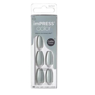 Impress Color Press-On Nails - Going Green Medium, Easy DIY Nail Kit for Salon-Quality Nails Impress Color Press-On Nails - Easy DIY Nail Kit press-on nails, fake nails, DIY nail kit, temporary nail enhancements, nail beauty products, Going Green nails, Medium nails, self-adhesive nails, easy nail application, long-lasting nail wear, nail care solutions, convenient nail enhancements, salon-quality nails at home