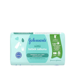 Johnson's Baby Milk-Based Solid Baby Soap for Gentle Skin Care - 90g Johnson's Baby Milk Soap for Babies Baby soap, Johnson's Baby, Milk-based baby soap, Solid baby soap, Gentle baby skin care, Baby hygiene products, Natural baby care, Baby cleansing products, Sensitive skin baby products