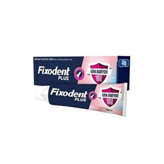 Fixodent Plus Food Barrier Denture Adhesive - Secure Fit, 40g - Fixodent Fixodent Plus Denture Adhesive - Secure Fit denture adhesive, Fixodent Plus, food barrier denture adhesive, denture fixative, secure denture fit, denture care, oral care, dental health, comfortable eating, easy application