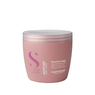 Alfaparf Semi Di Lino Moisture Nutritive Hair Mask - Deep Hydration, Frizz Control & Shine for Dry, Damaged Hair - Profe