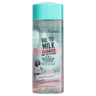 Petite Maison Makeup Cleansing Oil: Oil to Milk Cleanser for Gentle, Waterproof Makeup Removal - Hydrating Facial Cleansing Oil with Grapefruit Seed Oil Petite Maison Makeup Cleansing Oil - Gentle Waterproof Remover makeup cleansing oil, oil to milk cleanser, waterproof makeup remover, gentle face cleanser, skin cleansing oil, makeup remover for all skin types, greyfruit seed oil cleanser, oil based cleanser, hydrating makeup remover, facial cleansing oil, makeup remover, cleansing oil, face cleanser, gentl