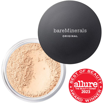 Mineral Foundation SPF 15: Original Loose Talc-Free Powder for Natural, Luminous Coverage - Vegan, Cruelty-Free & Sensit