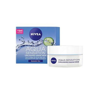 Nivea Aqua Sensation: Refreshing Facial Moisturizer with Cucumber & Hyaluronic Acid - Lightweight, Non-Greasy Daily Face Hydration, 1.69 fl oz Nivea Aqua Sensation: Hydrating Facial Moisturizer Nivea Aqua Sensation, facial moisturizer, hydrating cream, cucumber extract skincare, hyaluronic acid moisturizer, lightweight face cream, non-greasy moisturizer, refreshing face cream, daily face hydration, moisturizer, face cream, skincare, hydration, cucumber extract, hyaluronic acid, Vitamin E, water-based, fast 