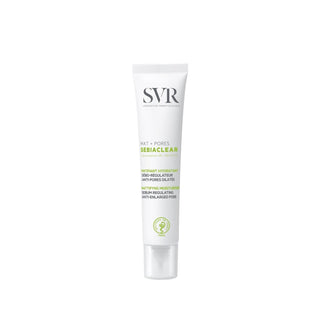 SVR Sebiaclear Mat+Pores Mattifying Moisturizing Cream 40ml - Hydrating, Mattifying Skincare for Oily Skin SVR Sebiaclear Mattifying Moisturizer for Oily Skin moisturizing cream, mattifying cream, skincare product, SVR Sebiaclear, oily skin solution, hydration, pore reduction, matte finish, skincare for oily skin, daily moisturizer, acne care, oil control, Sebiaclear product line, compact skincare, facial cream