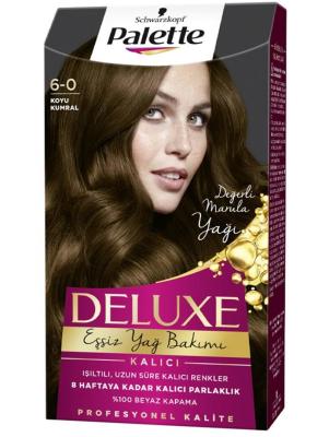 palette dark brown hair dye packaging, swatch of palette deluxe 6-0 dark brown hair color Palette Dark Brown Hair Dye - Deluxe 6-0 | Rich Color Palette Dark Brown Hair Dye | Deluxe 6-0 hair-dye, dark-brown, palette, beauty, hair-color, women, hair-care, ai-generated, coloring, deluxe