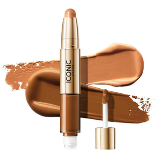 Radiant Concealer & Brightening Crayon Duo - Vegan, Cruelty-Free Makeup for Flawless Finish Radiant Concealer & Brightening Crayon Duo - Vegan & Cruelty-Free vegan concealer, cruelty-free brightening crayon, liquid concealer for dark circles, brightening makeup duo, natural finish concealer, makeup for flawless finish, vegan makeup, cruelty-free makeup, concealer for blemishes, under-eye brightening, sustainable beauty products