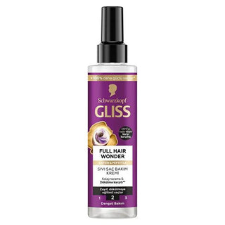 Gliss Full Hair Wonder Leave-In Conditioner: Anti Hair Fall, Detangling & Strengthening - Caffeine & Peptide Infused for Fuller, Stronger Hair Gliss Leave-In Conditioner: Stop Hair Fall & Breakage leave-in hair conditioner, anti hair fall conditioner, hair breakage treatment, caffeine peptide hair care, detangling spray, hair strengthening conditioner, Gliss hair conditioner, hair conditioner for weak hair, hair conditioner for breakage, hair volume treatment, hair conditioner, leave in conditioner, hair br