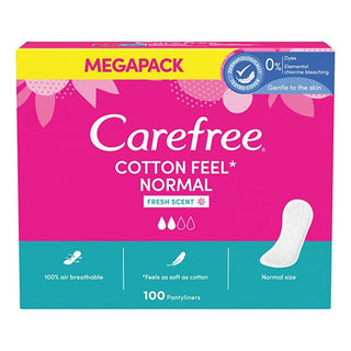 Carefree Cotton Feel Perfumed Panty Liners - 100 Count - Daily Comfort, Freshness, and Discreet Protection Carefree Panty Liners: Cotton Comfort & Daily Freshness panty liners, daily hygiene pads, cotton feel panty liners, perfumed panty liners, feminine hygiene products, daily freshness, light absorbency panty liners, individually wrapped panty liners, hygiene products, feminine care, personal care, women's health, comfortable panty liners, discreet protection, everyday freshness, subtle fragrance, absorbe