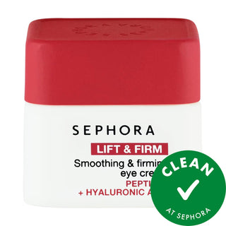 Lift & Firm - Anti-Aging Smoothing & Firming Eye Cream with Peptides + Hyaluronic Acid for Dark Circles, Fine Lines & Wrinkles - Vegan, Cruelty-Free Lift & Firm Eye Cream - Anti-Aging with Peptides & Hyaluronic Acid anti-aging eye cream, peptides and hyaluronic acid eye cream, vegan skincare, cruelty-free skincare, smoothing and firming eye cream, eye care, dark circle treatment, fine lines and wrinkles reduction, firming eye cream, hydrating eye cream, clean beauty, sustainable skincare, vegan eye cream, g
