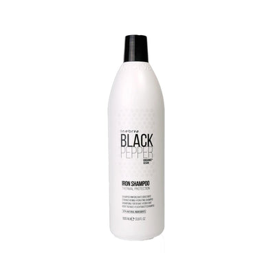 Inebrya Black Pepper Thermal Protection Shampoo - 1000ml Strengthening Hair Care for Damaged Hair