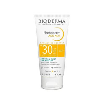 Bioderma Sunscreen Cream for Oily Skin - Matte Finish, SPF30+, Non-Comedogenic, Fragrance-Free