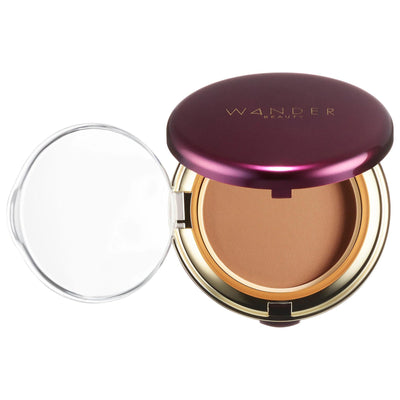 Wander Beauty Wanderlust Powder Foundation - Natural Matte Finish, Hydrating, Talc-Free, Cruelty-Free Makeup for All Ski
