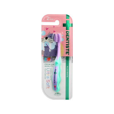 Dentiste Kids Plus White: Ultra Soft Toothbrush for Ages 2+ - Gentle Dental Care for Toddlers & Children