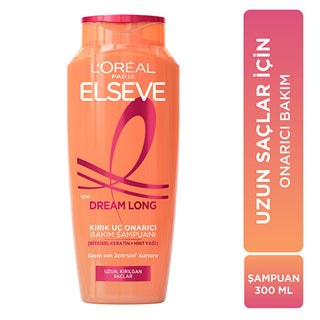 Loreal Paris Elseve Dream Long: Split End Repair & Hair Growth Keratin Shampoo for Long, Damaged Hair - 10.14 fl oz Loreal Elseve: Split End Repair Shampoo for Long Hair Growth split end repair shampoo, hair growth shampoo, keratin shampoo, long hair shampoo, damaged hair repair, Elseve Dream Long, hair breakage prevention, shampoo for split ends, hair repair shampoo for long hair, Loreal Paris shampoo, hair care, split ends, hair growth, keratin, long hair, damaged hair, hair breakage, shampoo, Loreal, rep