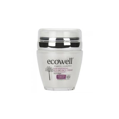 Ecowell Organic Facial Cream: Diamond Series - Hydrate Sensitive Skin, Anti-Wrinkle, Vegan, Rose & Argan Oil, Paraben & 