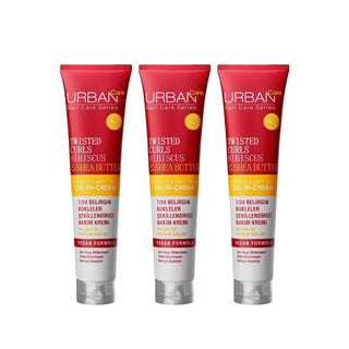 Urban Care Twisted Curls Hibiscus Hair Care Cream - Nourishing Moisturizer for Curly Hair, 3 x 175ml Urban Care Hibiscus Hair Cream for Curly Hair Hibiscus hair care, Curly hair moisturizer, Twisted curls hair product, Urban Care hair cream, Natural hair care products, Hair nourishment, Moisturizing cream, Curly hair care, Hair growth promotion, Healthy curls, Defined curls