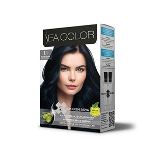 Sea Color Kit - Mavi Siyah Hair Color Kit for Vibrant Long-Lasting Color Sea Color Kit Mavi Siyah Hair Color hair color kit, permanent hair dye, hair coloring product, Mavi Siyah hair color, Sea Color Kit, hair dye, hair color, cosmetic, beauty product, Mavi Siyah, long-lasting hair color, vibrant hair color