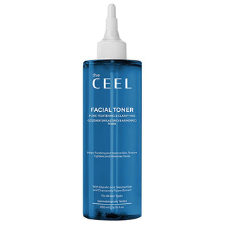 Ceel Pore Tightening Toner - Salicylic & Glycolic Acid, Niacinamide - Unclogs Pores, Reduces Oil, Improves Skin Tone (6.76 fl oz) Ceel Pore Tightening Toner | Salicylic Acid, Niacinamide pore tightening toner, salicylic acid toner, glycolic acid toner, niacinamide toner, skin cleansing toner, exfoliating facial toner, toner for oily skin, toner for acne prone skin, facial toner, BHA toner, oily skin, acne prone skin, minimize pore size, improve skin texture, improve skin tone, skincare, beauty, blackheads, 