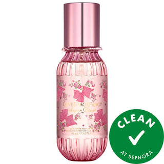 LoveShackFancy Mini Sugar Blush Hair & Body Perfume Mist: Vanilla Passion Fruit Fragrance, Sweet Fruity Floral Scent, All-Over Body Spray, Clean Beauty LoveShackFancy Sugar Blush Mist: Vanilla Passion Fruit Scent hair and body mist, sugar blush perfume, vanilla passion fruit fragrance, fruity floral body spray, LoveShackFancy perfume, pink rose scented mist, sweet body fragrance, clean beauty perfume, gourmand perfume mist, hair mist, body mist, fragrance, vanilla, passion fruit, pink rose, floral, sweet, c