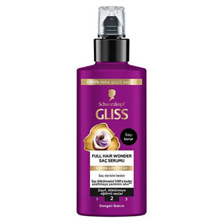 Gliss Full Hair Wonder: Anti-Hair Loss Serum with Caffeine & Peptides for Hair Growth & Strengthening - Reduce Thinning, Nourish Scalp, 3.38 fl oz Gliss Hair Wonder: Anti-Hair Loss Serum - Thicker, Fuller Hair hair serum, hair loss treatment, anti-hair loss serum, caffeine hair serum, peptide hair serum, hair thinning treatment, hair growth serum, nourishing hair serum, hair strengthening serum, hair serum for weak hair, hair loss, hair thinning, caffeine, peptides, scalp health, hair growth, hair care, bea