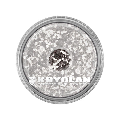 Kryolan Polyester Glimmer Coarse Silver Glitter 4 g