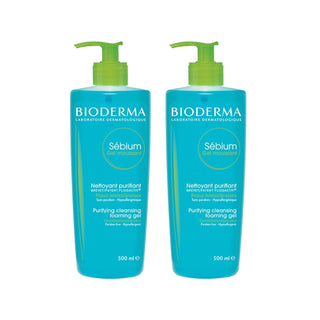 Bioderma Sebium Foaming Cleanser Gel - Gentle Oily Skin Cleanser, Dermatologically Tested, 500ml x2 Bioderma Sebium Foaming Cleanser Gel - Gentle Oily Skin Care Bioderma Sebium Foaming Cleanser, Oily skin cleanser, Foaming gel cleanser, Dermatologically tested skincare, Skincare for oily skin, Gentle cleanser, Effective cleansing, 500ml x2, Value for money, Bioderma, Sebium, Foaming Cleanser Gel, oily skin care, skincare routine, gentle skincare, dermatological expertise