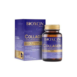 Bioxcin Beauty: Collagen & Hyaluronic Acid - 30 Tablets - Ultimate Skin, Hair & Nail Support - Anti-Aging, Hydration, and Strength! Bioxcin Beauty: Collagen & Hyaluronic Acid for Skin, Hair & Nails collagen supplement, hyaluronic acid supplement, skin health supplement, hair and nail supplement, anti-aging supplement, collagen tablets, hyaluronic acid tablets, biotin supplement, hydrolyzed collagen, beauty supplement, collagen, hyaluronic acid, skin health, hair health, nail health, anti-aging, beauty, supp