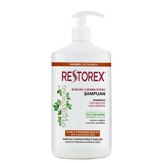 Restorex Restoring Shampoo for Dry and Damaged Hair - Nourishing, 33.81 fl oz Restorex Shampoo for Dry & Damaged Hair - 33.81 fl oz Restoring shampoo for dry hair, Nourishing shampoo for damaged hair, Shampoo for hair growth, Phytosterol-enriched shampoo, Ivy extract hair care, Hair nourishment, Dry hair repair, Damaged hair care, Hair growth promotion, Restorex, Hair care, Cosmetic, Beauty product, Healthy hair, Hair repair, Moisturizing shampoo, Softening shampoo, Daily hair care, Hair strengthening