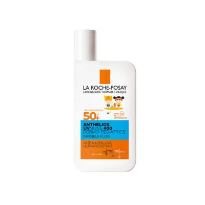 La Roche Posay Anthelios Dermo-Pediatric Invisible Fluid SPF 50+ Sunscreen for Children - Non-Greasy, Water Resistant, H