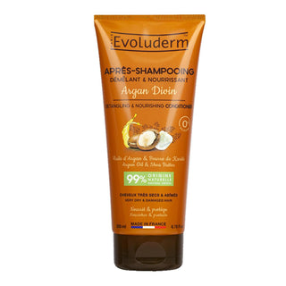 Evoluderm Argan Oil Hair Conditioner: Deeply Moisturizing & Repairing Treatment for Dry, Damaged Hair - Enriched with Shea Butter & Tahiti Monoi - 6.76 fl oz Evoluderm Argan Oil Conditioner: Repair Dry & Damaged Hair Argan oil hair conditioner, Dry damaged hair repair, Shea butter hair treatment, Moisturizing hair conditioner, Evoluderm hair care, Tahiti Monoi hair product, Hair detangling conditioner, Nourishing hair conditioner, Hair shine enhancer, hair conditioner, argan oil, shea butter, monoi oil, dry