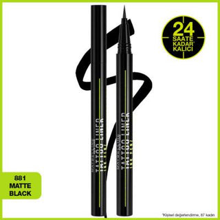Maybelline New York Matte Black Tattoo Liner Ink Pen - Waterproof & Long Lasting Eyeliner for Precise Application Maybelline New York Matte Black Eyeliner Pen - Waterproof & Long Lasting Matte Black Eyeliner, Tattoo Liner Ink Pen, Waterproof Eyeliner, Maybelline New York Eyeliner, Long Lasting Eyeliner, Eyeliner Pen, Precise Eyeliner, Dramatic Eye Looks, Smudge-Proof Makeup, Easy Application Makeup, Cosmetics, Makeup Essentials, Eye Makeup, Beauty Products