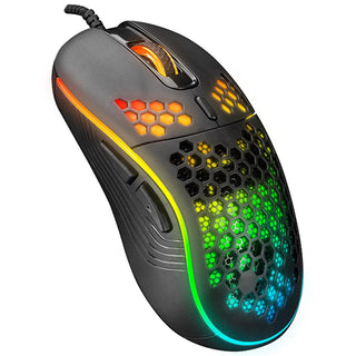 Everest SM-G66 X-HOLE 8000dpi LED Gaming Mouse - High Precision, 7 Programmable Buttons, RGB Lighting Everest 8000dpi Gaming Mouse - High Precision & RGB Lighting Gaming Mouse, 8000 DPI Mouse, RGB Gaming Mouse, Programmable Gaming Mouse, USB Gaming Mouse, Everest SM-G66 X-HOLE, High Precision Mouse, Customizable RGB Lighting, Gaming Peripherals, PC Gaming Accessories