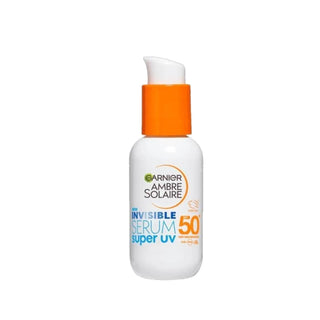 Garnier Ambre Solaire Invisible SPF50+ Sunscreen Serum - Lightweight UV Protection for Daily Use Garnier Ambre Solaire Invisible SPF50+ Sunscreen Serum Garnier Ambre Solaire, Invisible Sunscreen Serum, SPF50+ Sun Protection, Lightweight Sunscreen, UV Protection Serum, Sunscreen for Daily Use, Skincare with UV Protection, Non-Greasy Sunscreen, Compact Sunscreen, Trusted Sun Care Brand
