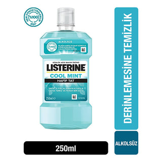 Listerine Alcohol-Free Cool Mint Mouthwash for Daily Oral Care - 8.45 fl oz Listerine Cool Mint Mouthwash - Alcohol-Free Oral Care alcohol-free mouthwash, Listerine Cool Mint, oral care products, daily mouthwash, mild flavor mouthwash, mouthwash, oral hygiene, plaque reduction, deep hygiene, cool mint flavor, LISTERINE, oral care, hygiene products