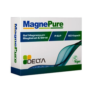 MagnePure Magnesium and Vitamin B6 Supplement - 60 Capsules for Muscle Function and Overall Wellness MagnePure Magnesium & Vitamin B6 Supplement - 60 Capsules Magnesium Supplement, Vitamin B6 Supplement, Dietary Supplement, Health and Wellness, MagnePure 60 Kapsül, Magnesium Bisglycinate, Magnesium Citrate, Capsule Supplement, Muscle Function Support, Nerve Function Support, Immune Function Support, Brain Health Support