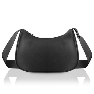 eklips shoulder bag black front view, eklips shoulder bag black inside view, eklips shoulder bag black side view Eklips Shoulder Bag - Stylish Black Design | 9.8x5.9x2.8 in Eklips Shoulder Bag - Stylish Black Design eklips, shoulder-bag, black-bag, stylish-bag, water-resistant, lightweight-bag, fashion-accessory, daily-use, ai-generated, students-professionals