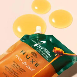 Nuxe Reve De Miel Ultra Rich Cleansing Gel: Honey-Infused Face & Body Wash for Dry, Sensitive Skin - Natural, Paraben & SLS Free Nuxe Reve De Miel Cleansing Gel - Honey Face & Body Wash Nuxe Reve De Miel, ultra rich cleansing gel, face and body cleanser, honey cleansing gel, natural face wash, dry skin cleanser, sensitive skin cleanser, moisturizing body wash, paraben free cleanser, SLS free cleanser, cleansing gel, face cleanser, body wash, honey, natural skincare, dry skin, sensitive skin, moisturizing, p