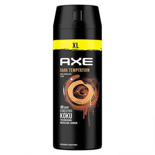 Axe Men's Deodorant & Body Spray - Dark Temptation XL 200ml, 48 Hour Protection Axe Dark Temptation XL Deodorant & Body Spray - 48 Hour Protection men's deodorant, body spray for men, long-lasting deodorant, Axe Dark Temptation, XL size deodorant, men's grooming, personal care, 48-hour protection, chocolate scent, confidence booster, daily hygiene, men's fragrance