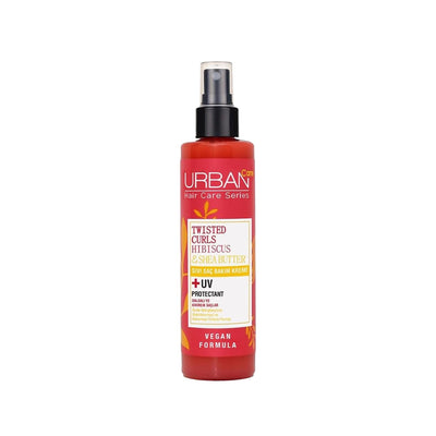 URBAN Care Twisted Curls Hibiscus & Shea Butter Liquid Hair Care Cream for Curly & Wavy Hair - Moisturizing, Nourishing,