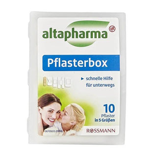 Altapharma First Aid Bandage Set - 10 Piece Waterproof Assorted Sizes for Minor Cuts Altapharma First Aid Bandage Set - Waterproof & Assorted first aid bandage set, waterproof bandages, sensitive skin bandages, assorted bandage sizes, portable wound care, band-aid set, wound care, minor cuts, scrapes, outdoor enthusiasts, family first aid kit